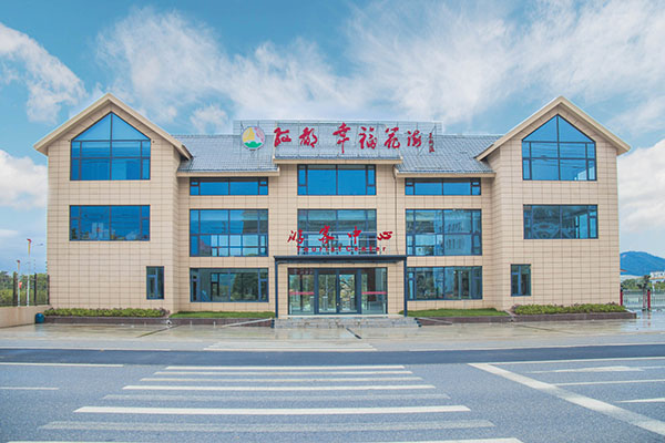 瑞金幸福花海项目塑木廊架(图1)